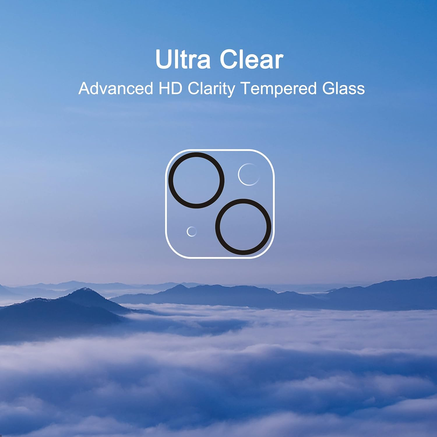 Ailun 3 Pack Camera Lens Protector for Iphone 15 / Iphone 14 ＆ Iphone 15 Plus/Iphone 14 Plus,Tempered Glass,9H Hardness,Ultra Hd,Anti-Scratch,Case Friendly,Does Not Affect Night Shots image number 2