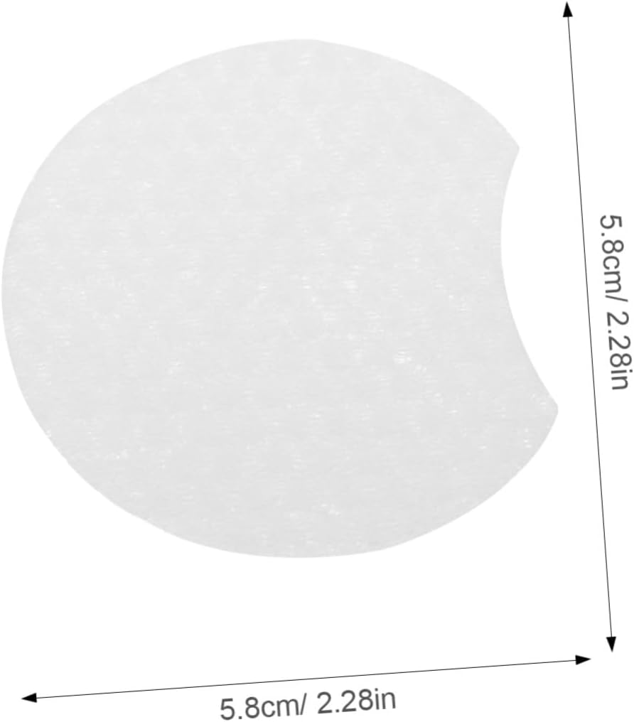 600Pcs Semicircular Makeup Remover Pads Thick Face Pads for Makeup Cleaning for Face Cleaner Travel Use image number 1