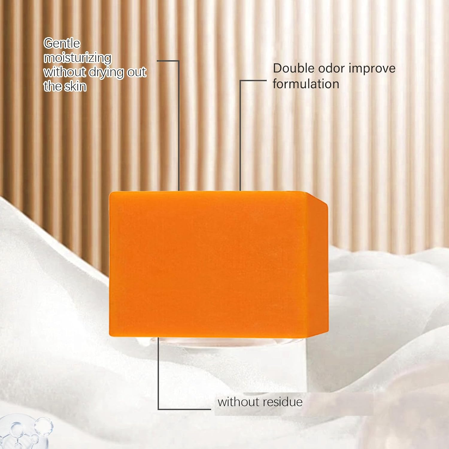 Persimmon Soap Bar for Body Odor Removal, Persimmon for Face and Body Wash, Cleansing and Nourishing Skin, Deodorant Bar Soap for Old People Smell, Deodorant Bath for Women & Men, Refresh Skin (1Pcs) image number 1