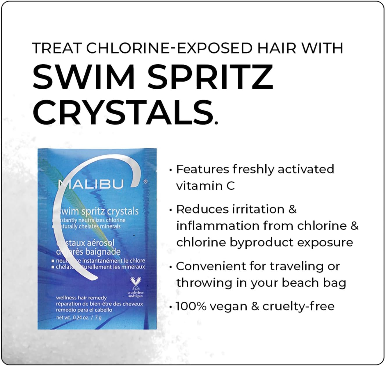 Malibu C Swim Spritz Crystals, 7 G. image number 3