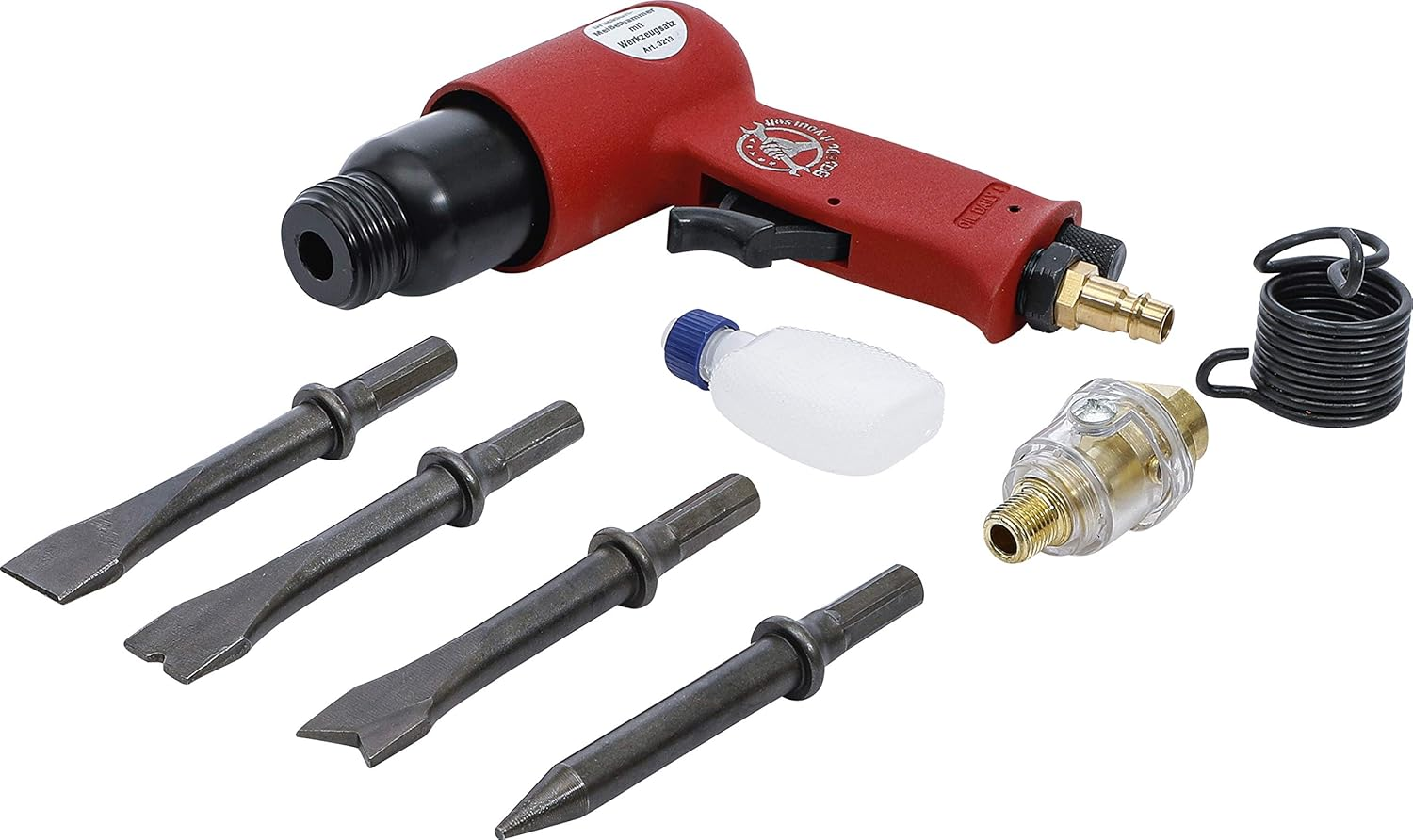 Kraftmann 3213 | Air Hammer Chisel Set | 8 Pcs.