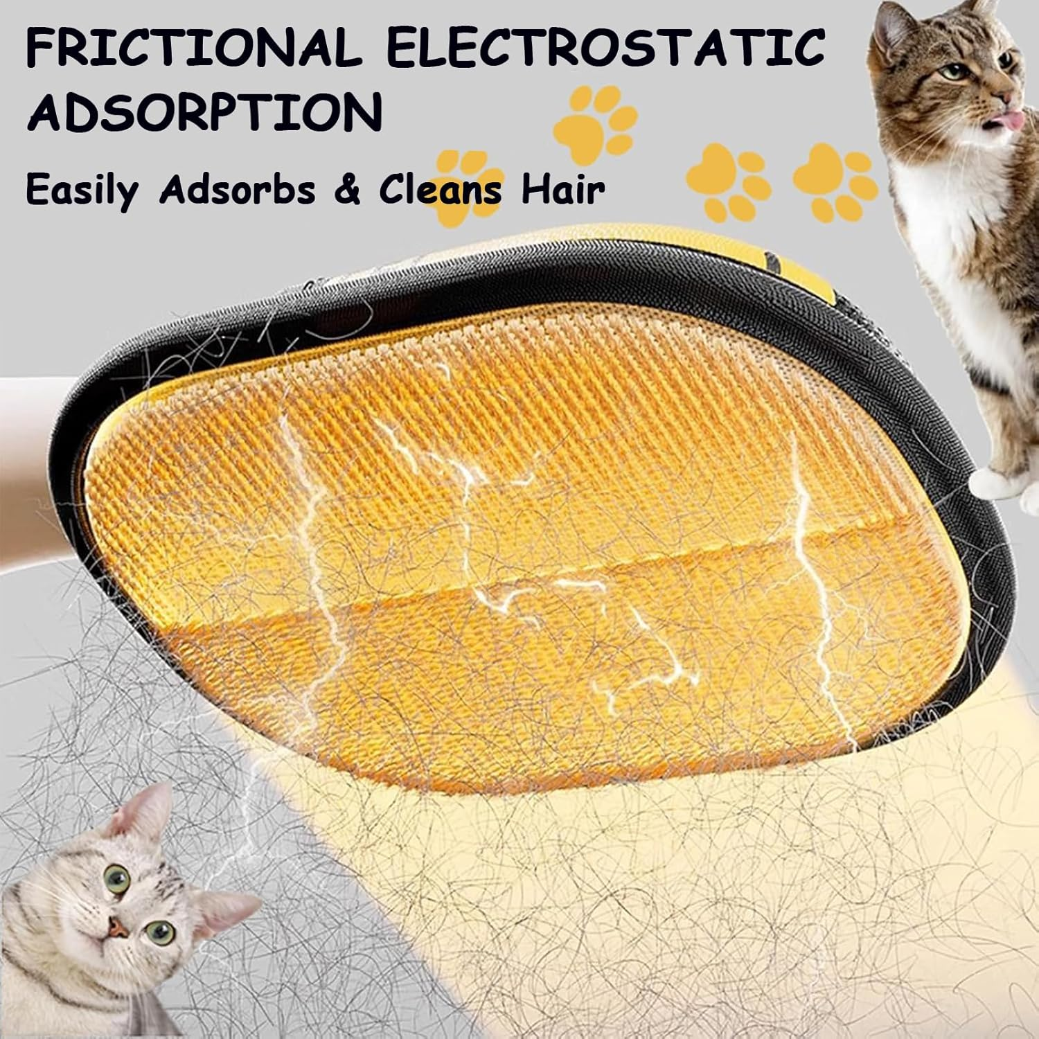 Haakhui 2 Packs Pet Hair Remover Gloves, Upgrade Reusable Double Sided Electrostatic Pet Hair Remover,Good for Cleaning Furniture and Clothing Pet Hair image number 1