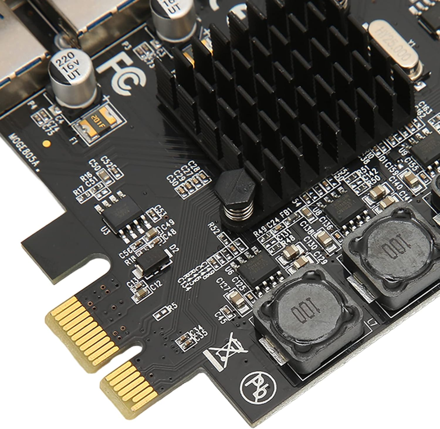 Dpofirs PCIE to USB3.0 4 Port Expansion Card, 4 X USB3.0, PCI Express USB Add in Card, PCI Express Expansion Card USB Card for 11 10 8 7 XP (32/64 Bit), Linux image number 5