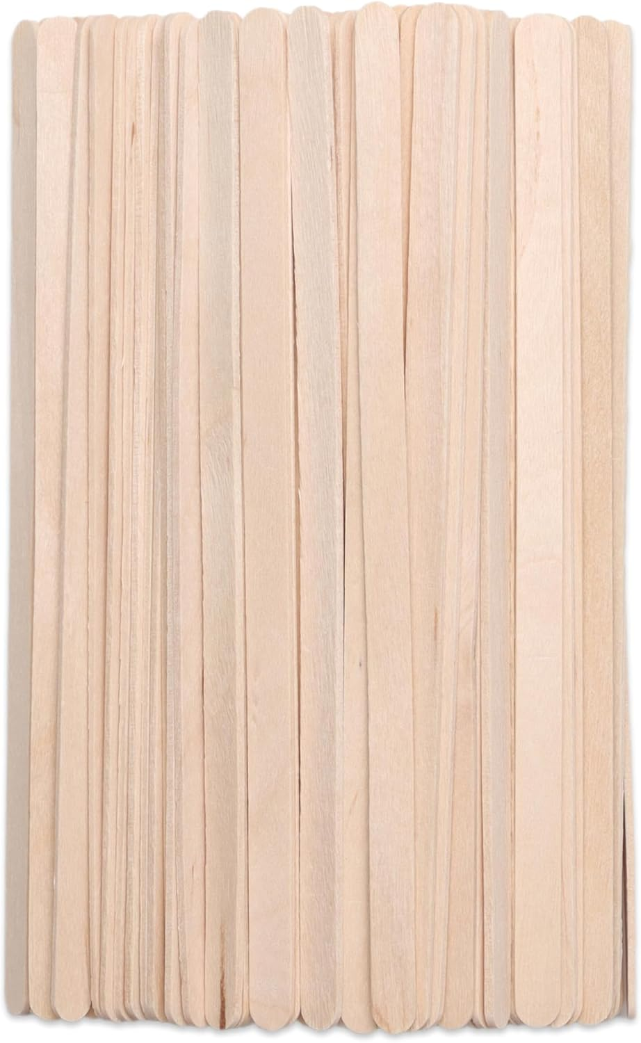 300Pcs Wooden Wax Sticks - for Body Legs Face 5.5Inch Medium Sizes Eyebrow Waxing Applicator Spatulas Wood Coffee Stirrs Wooden Carft Stick image number 4