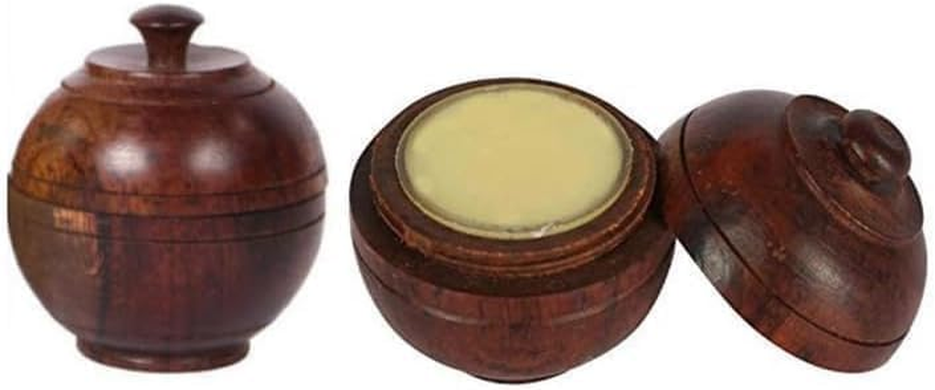 Natural Solid Wax Perfume Lotus Long Lasting Fragrance Body Attar in Wooden Jar for Mens and Womens- 6 Gm, (Pack of 1) image number 2