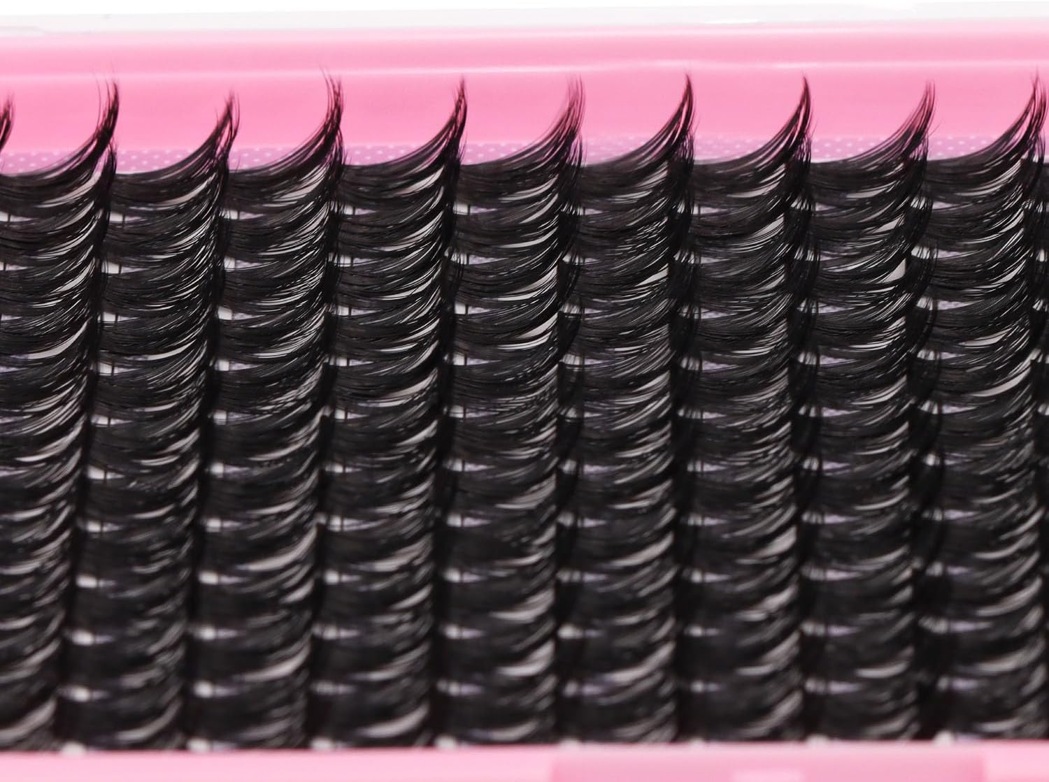 SULV DIY False Lash Extension Clusters D Curl 144 Pcs 10/12/14/16/18Mm Individual Lashes Cluster Lashes Eyelash Lash Eyelash Extension Lash Extension for Beginners at Home (H028-10Mm) image number 4