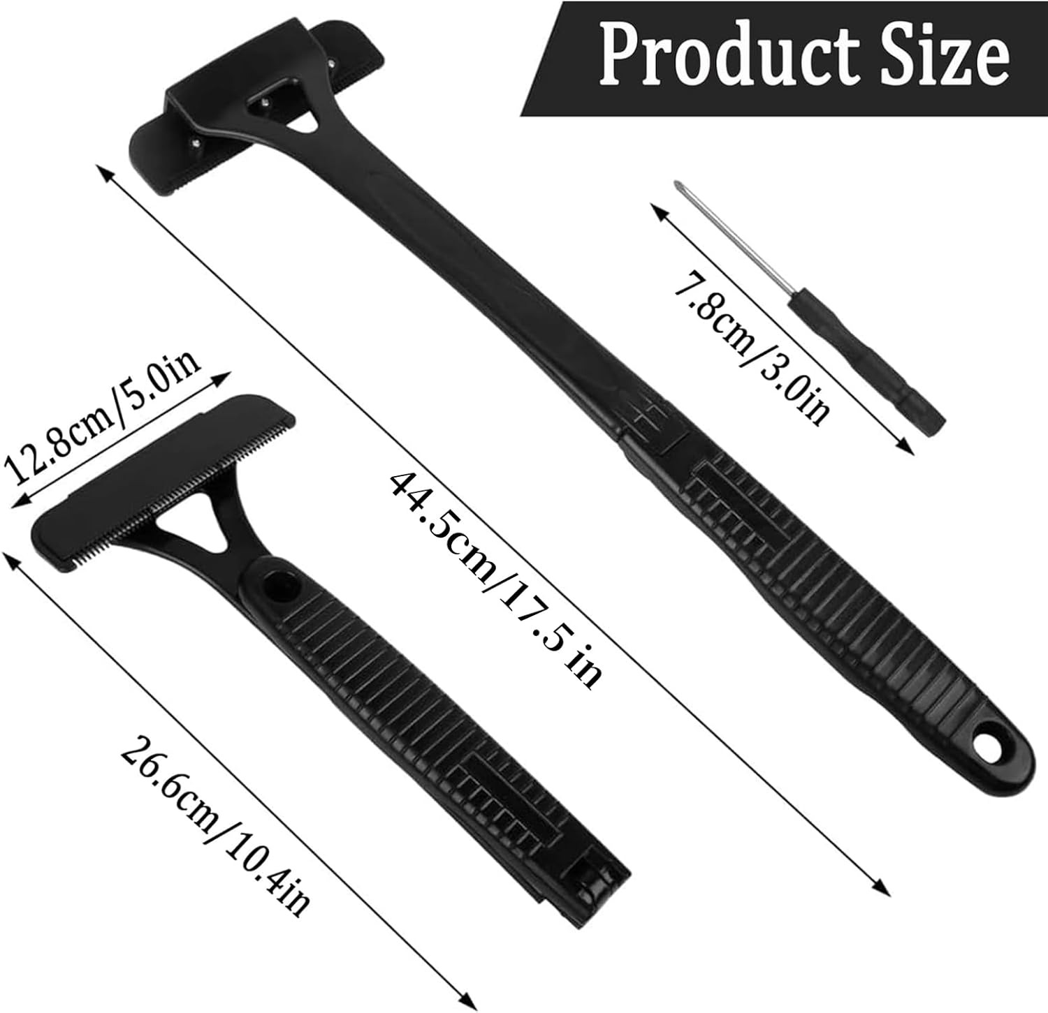 Men'S Back Razor with 5 Blades, Foldable Body Razor for Back Shaving, Ergonomic Handle, Wet & Dry Use, Removable Razor for Effective Shaving, Body Hair Trimmer for Men image number 1