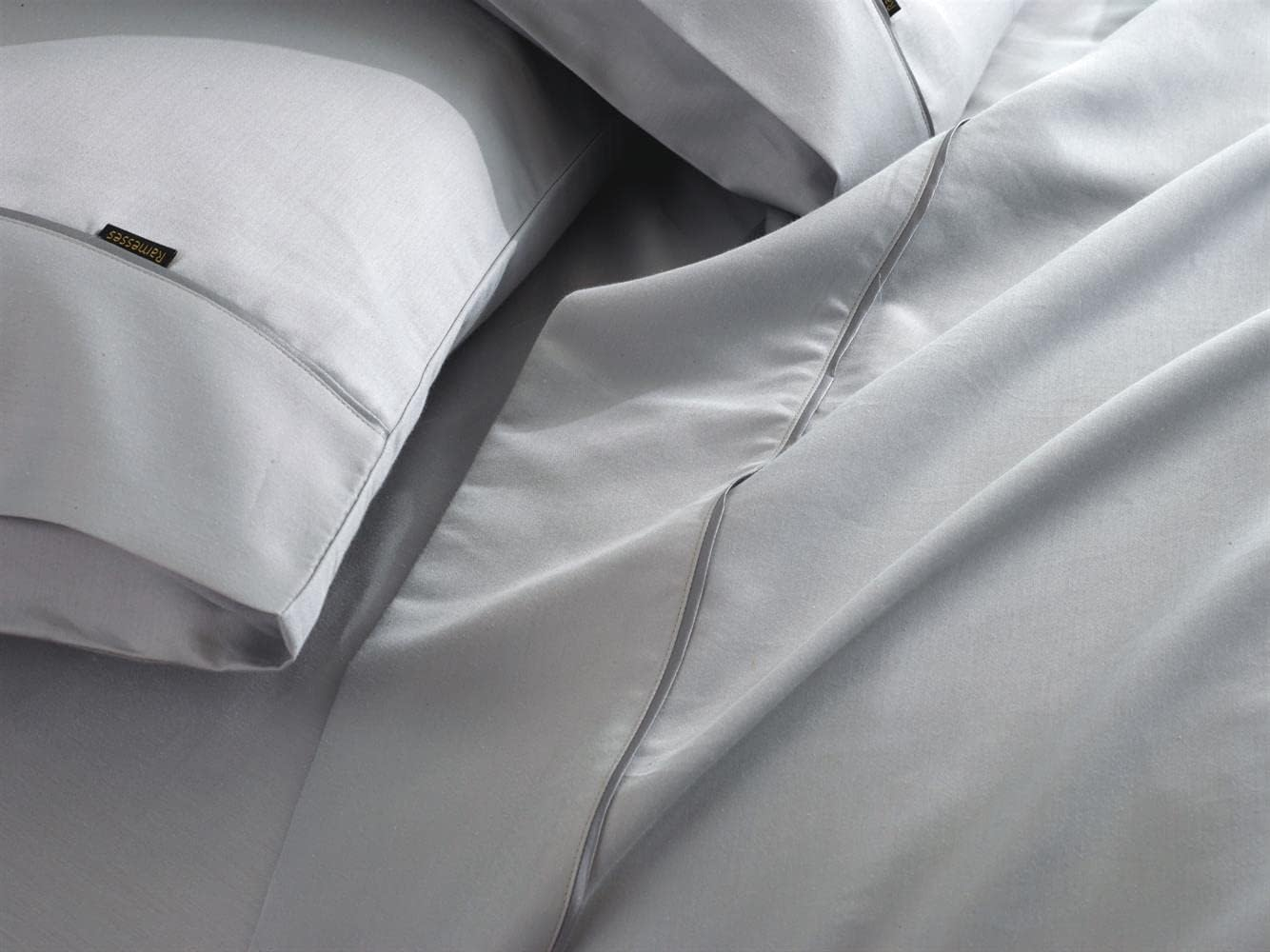 Deluxe Linen 1200 Thread Count Cotton Rich Sheet Set, Single, Natural