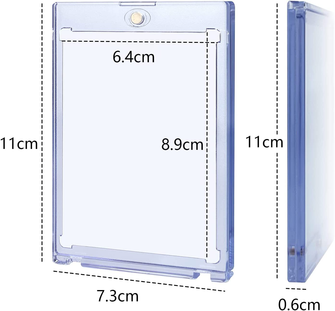 Yotsuba 35Pt Magnetic Card Holder - UV Protected Screwless Trading Card Protector for Baseball, Basketball, Sports & Gaming Cards (6.4 X 8.9Cm) - Premium Display Case with Frosted Borders (1 Pack)