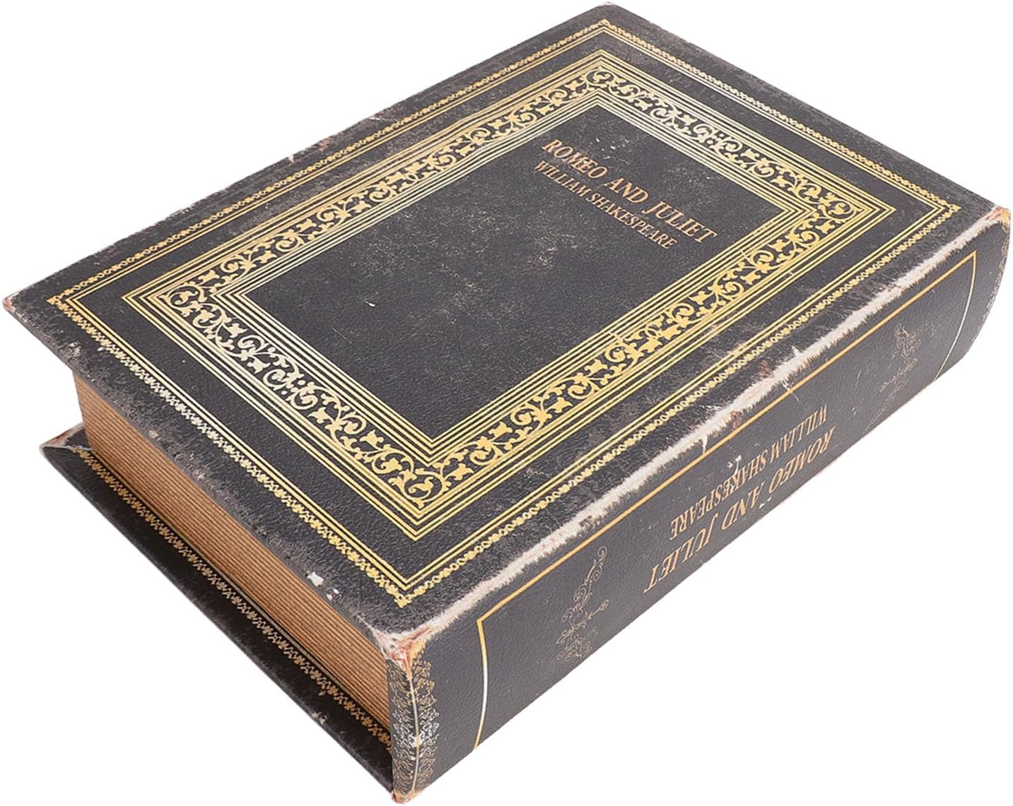 Generic Fake Book Box, Wooden Antique Book Decorations Vintage Book Storage Box Hollow Book Book Safe Book Shaped Trinket Keepsake Storage Boxes Memory Book Box for Women Man Home Decor image number 3