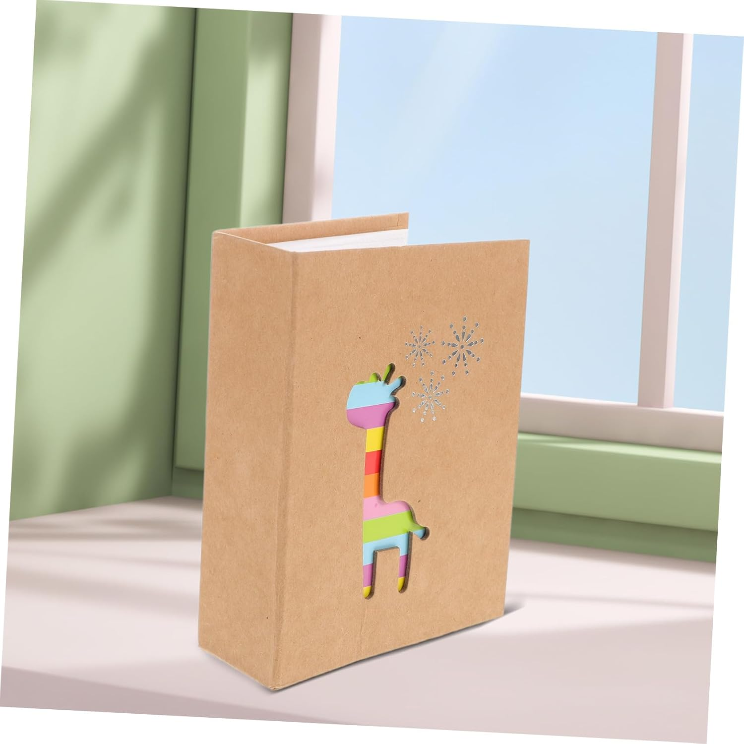 HOODANCOS Boys and Girls Photo Album for Photos Kraft Keepsake Adorable for Family Memories Birthdays and School Activities Picture Storage