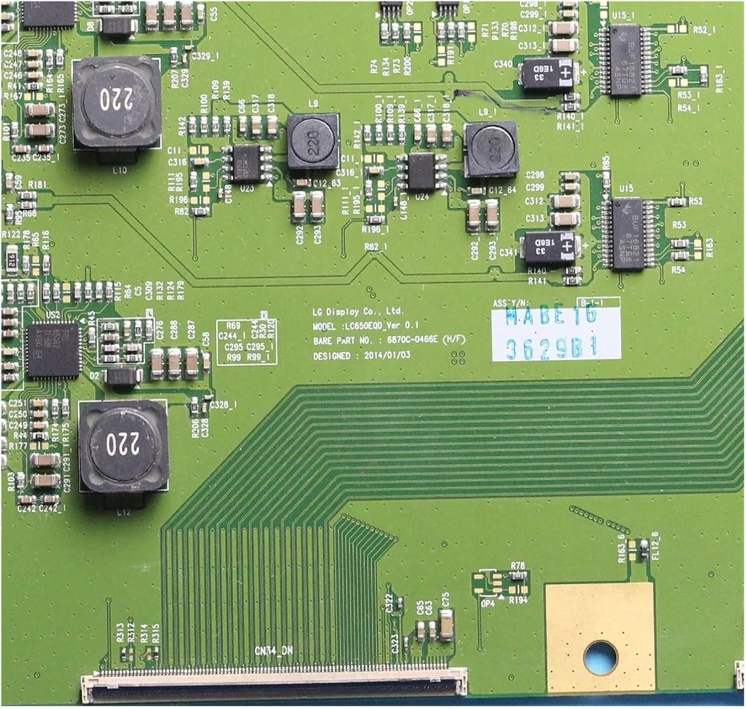 6870C-0466E Lc650Eqd_Ver 0.1 .Compatible with LG. Smart Tv Board T Con 6870C 0466E Lc650Eqdver0.1 6870C0466E image number 1