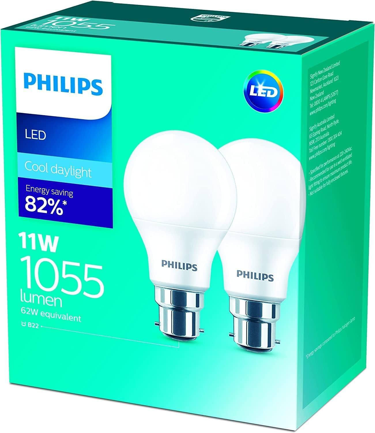 Philips 1055 Lumen ES LED Bulb 2 Pack