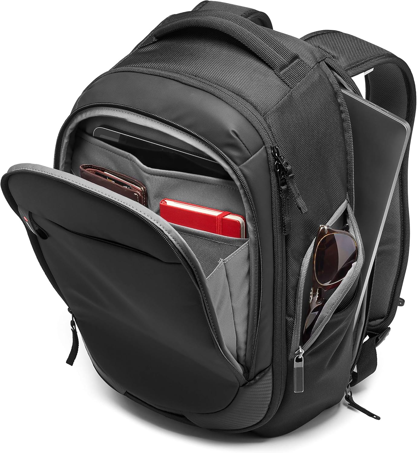 Manfrotto MB MA2-BP-GM Advanced&sup2; Gear M Camera and Laptop Backpack, for DSLR and Mirrorless with Standard Lenses, Full Front Compartment, Convertible Padded Divider System, Tripod Strap, Coated Fabric image number 3