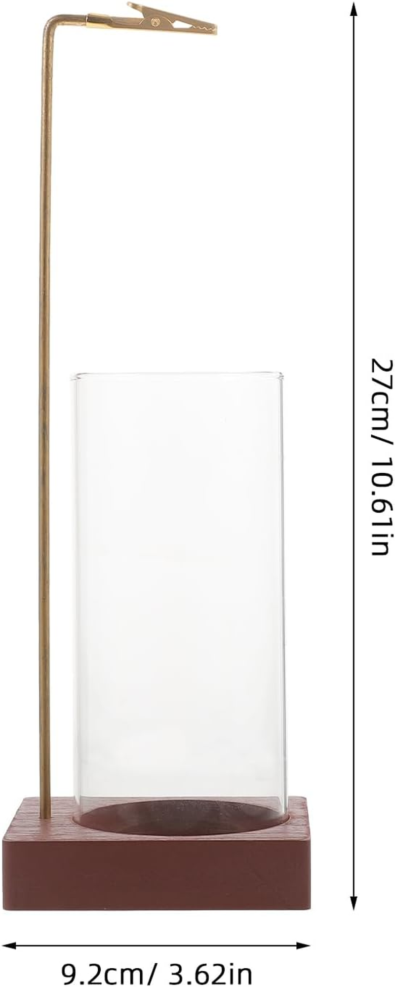 Luxshiny Wooden Incense Holder for Sticks, Upside-Down Stick Incense Burner with Glass Cover, Ideal for Yoga Spa Meditation and Home Decor image number 4