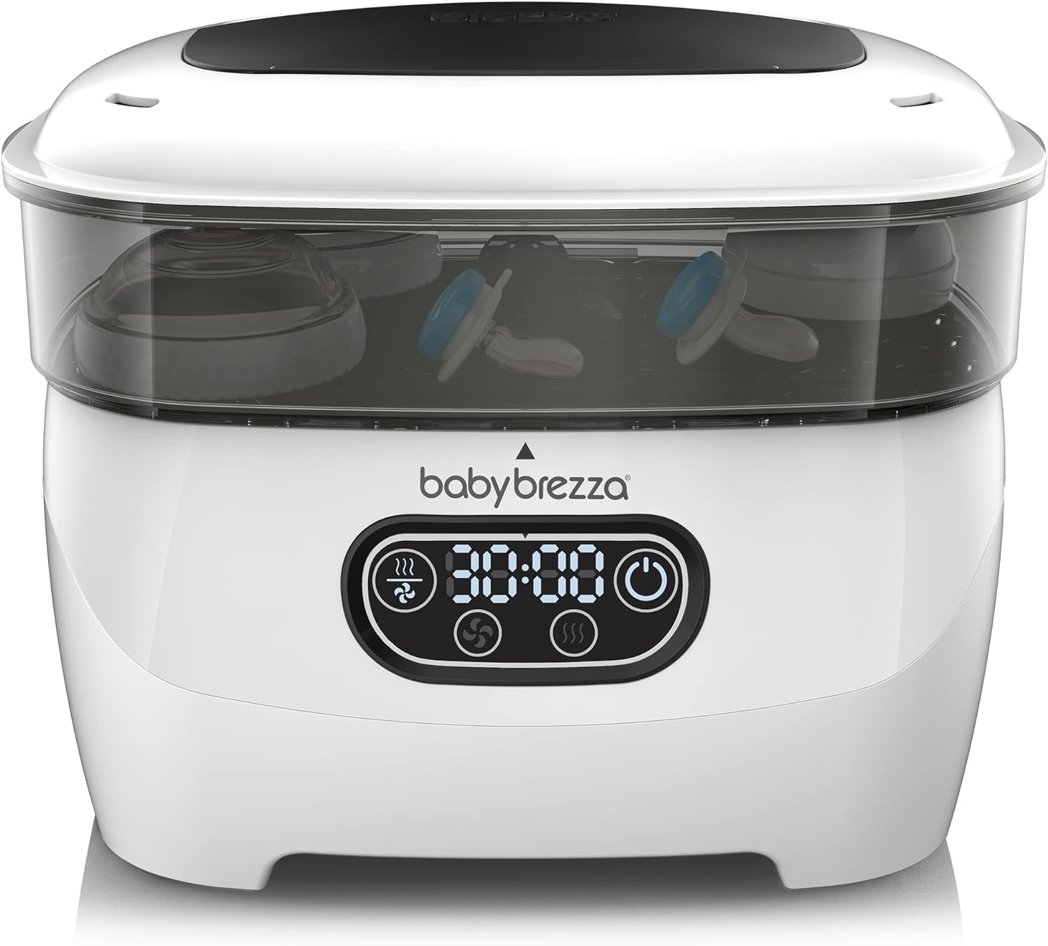 Baby Brezza Baby Bottle Sterilizer and Dryer Advanced &ndash; Electric Steam Sterilization Machine &ndash; Universal Sterilizing for All Bottles: Plastic + Glass + Pacifiers + Breast Pump Parts - HEPA Filtration (White) image number 6
