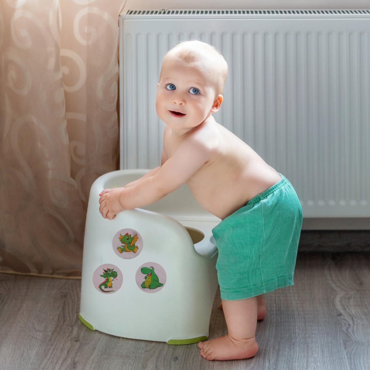 Vaguelly Toilet Training Wee Targets Stickers 20Pcs Thermochromic Potty Stickers for Toddlers image number 5