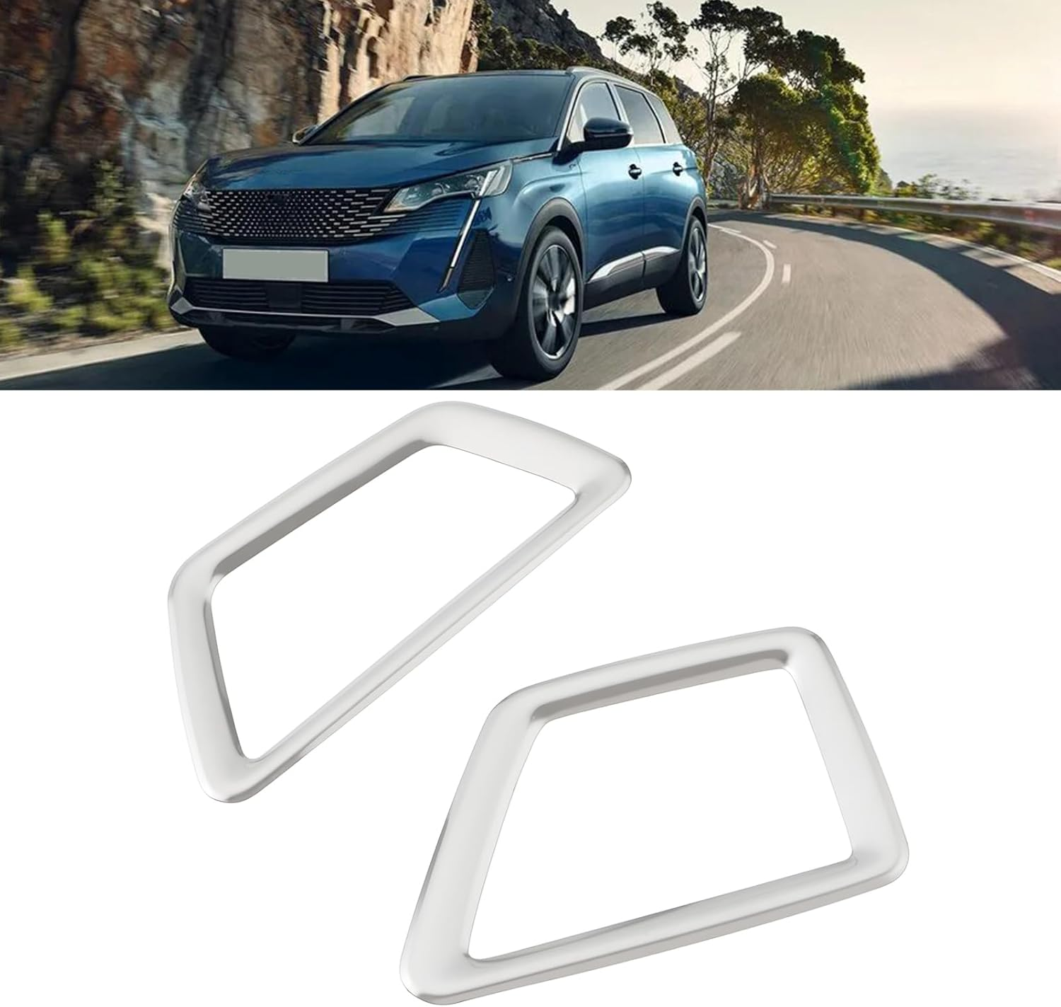 VGOL 2Pcs Car Dashboard Air Vent Cover Compatible with Peugeot 3008 3008GT 5008 2017-2021 image number 6