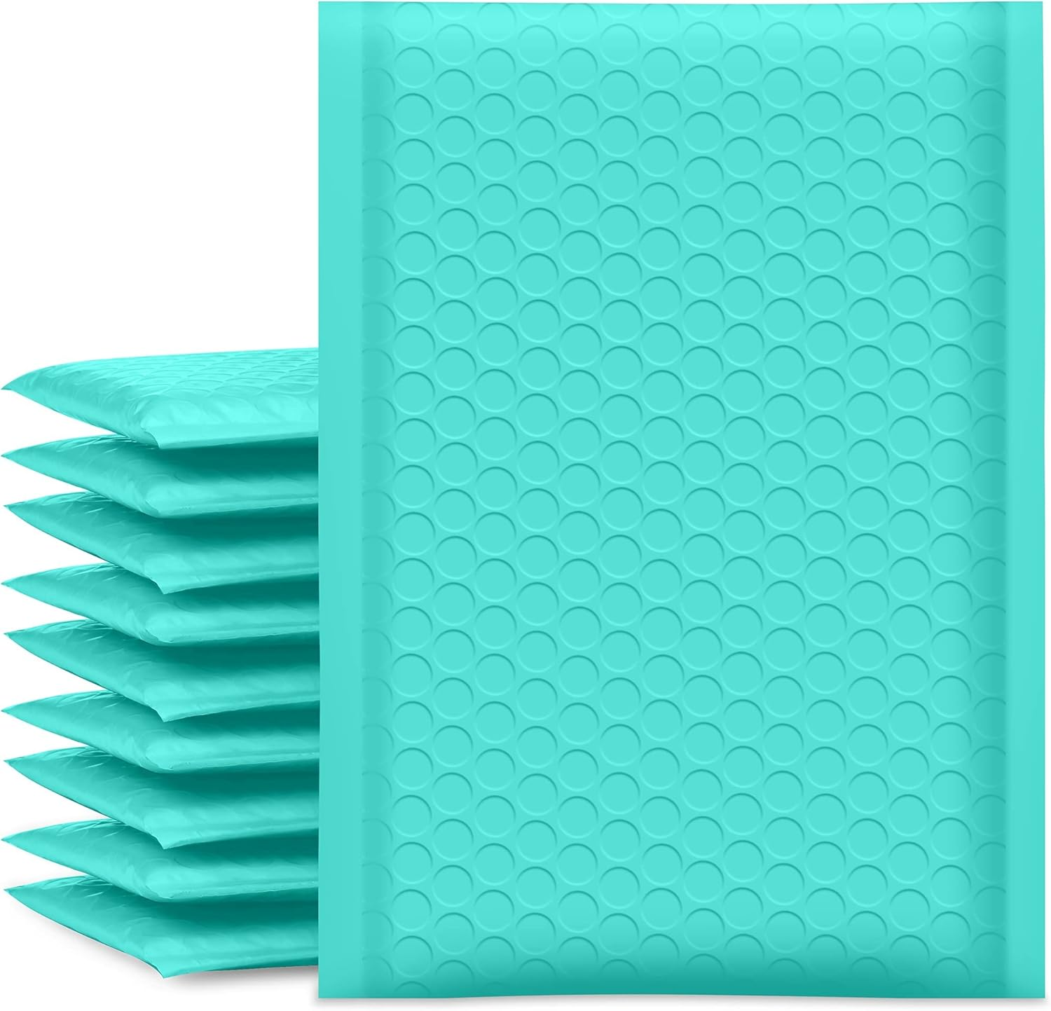 Bubble Mailers 6X10 Inch Teal 25 Pack Usable Size 6X9 Padded Envelopes Small Business Mailing Packages Opaque Self Seal Adhesive Waterproof Boutique Shipping Bag for Jewelry Makeup Supplies