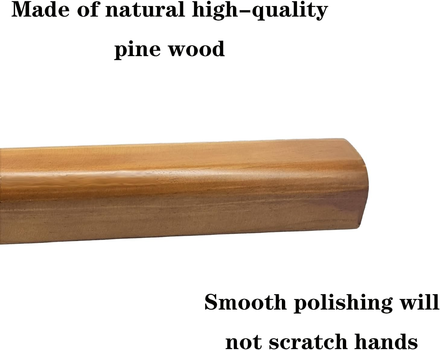 WUTUSENT 3.3FT/100CM Wooden Stair Handrails, Non-Slip Staircase Handrail,Hand Railings for Stairs Indoor Outdoor, for Home Garden Corridor Lofts Kindergarten Guardrail Decking Railings