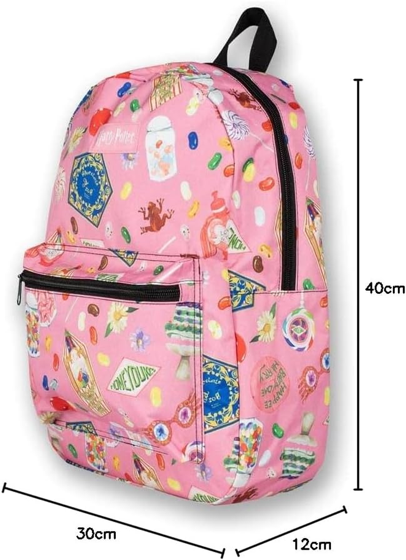 Harry Potter Honeydukes Backpack, Fits A4 with Internal Padded Laptop/Tablet Pouch, Multi Colour, One Size image number 5