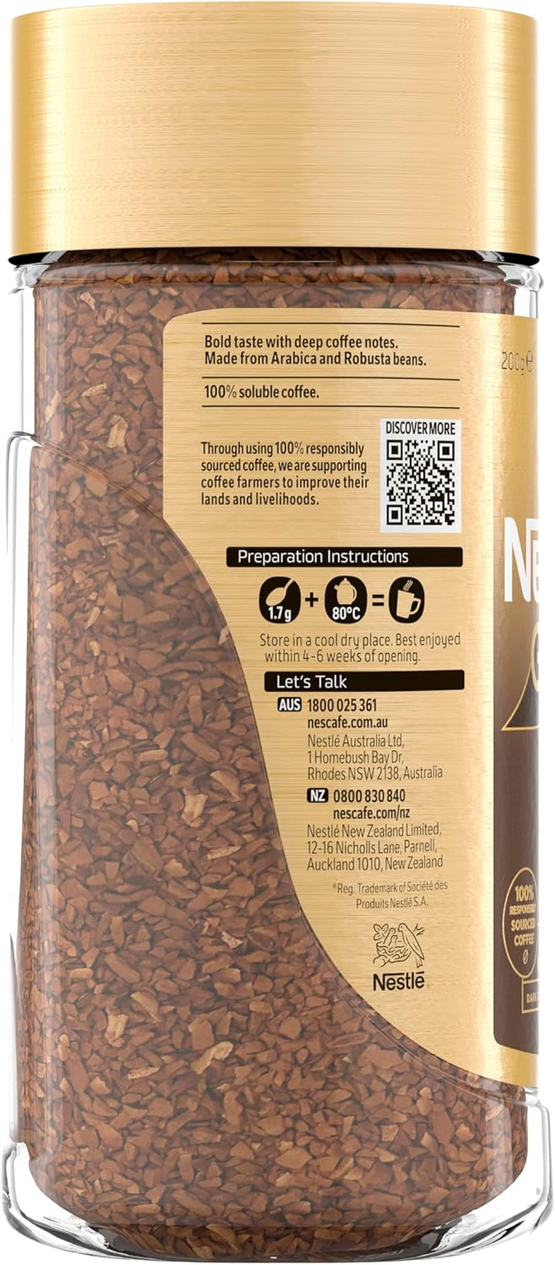 Nescafe Gold Blend Intensity 7 Dark & Vibrant Instant Coffee 200 G image number 3