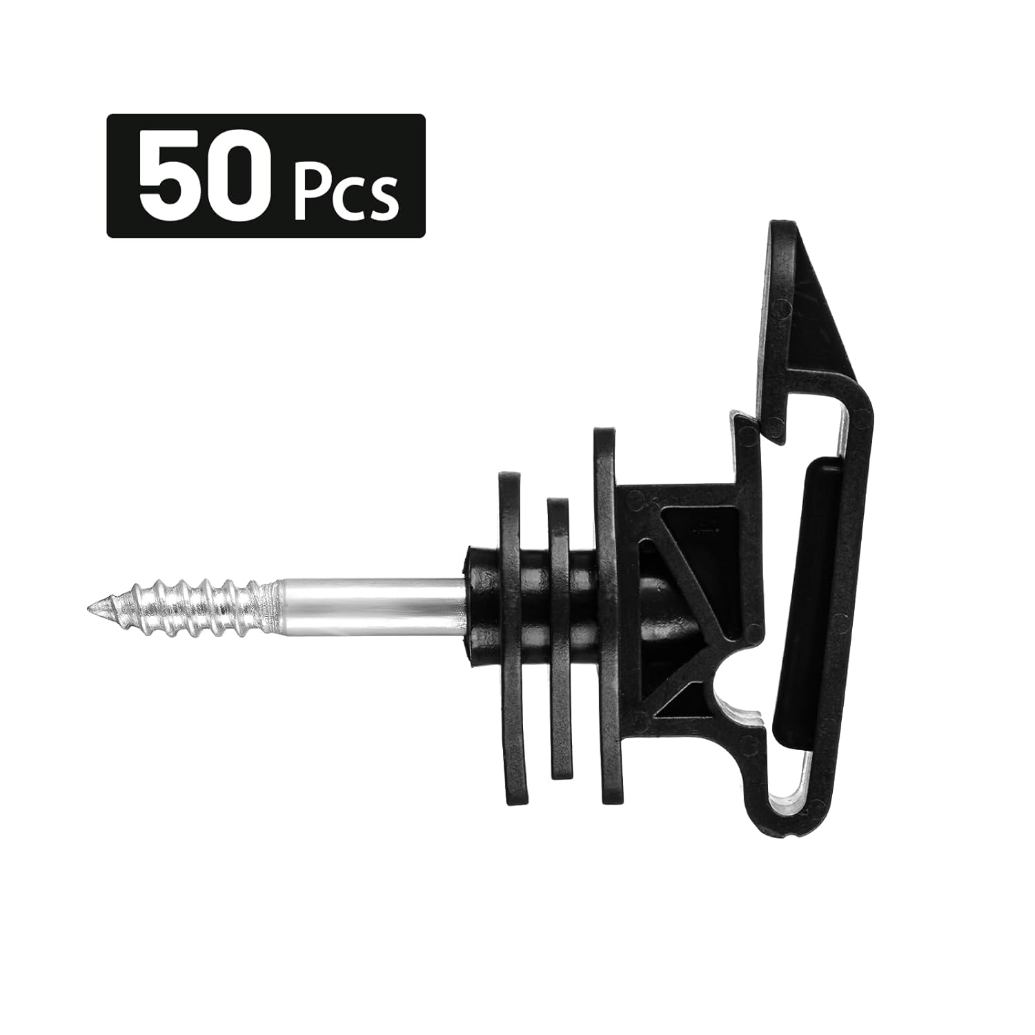 50 Pcs Electric Fence Screw-In Tape Insulators, Wood Post Insulators image number 5