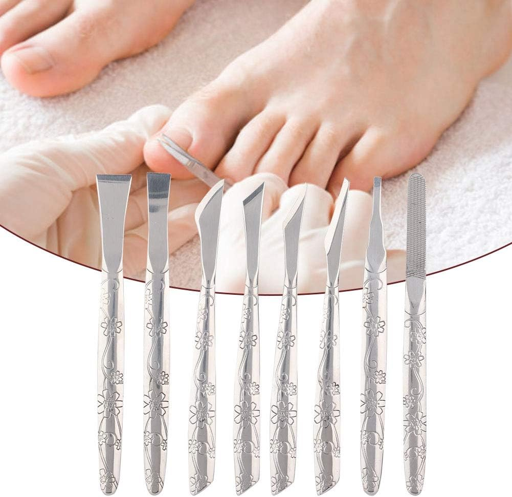 Pedicure Knife Set, Ingrown Toenail Removal Kit, Callus Remover for Feet, 8 Pieces Stainless Steel Foot File Dead Skin Callus Remover Foot Callus Razor Pedicure Tool Set, Ergonomic image number 5