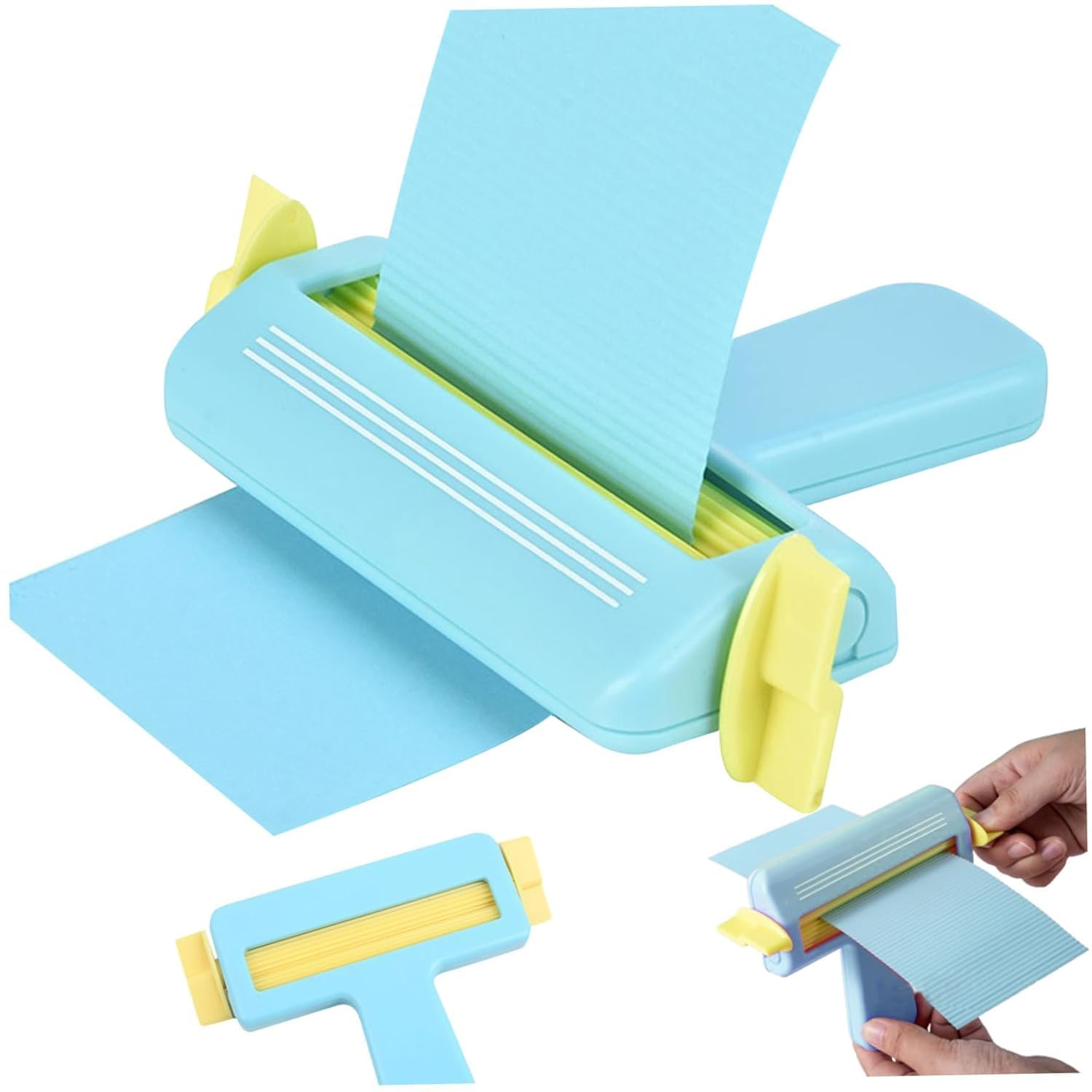 Die Cutting Machine, Manual Paper Embossing Machine, Paper Crimper Tool for DIY Crafts, Scrapbooking, Card Making (Pink)