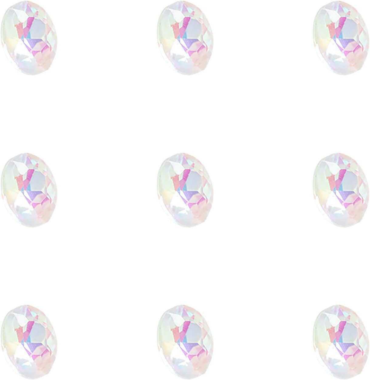 50 Grains Nail Art Rhinestones Nail Art Gems Decorative Nails DIY Super Flash Pointed Rhinestone Oval Transparent Color image number 3