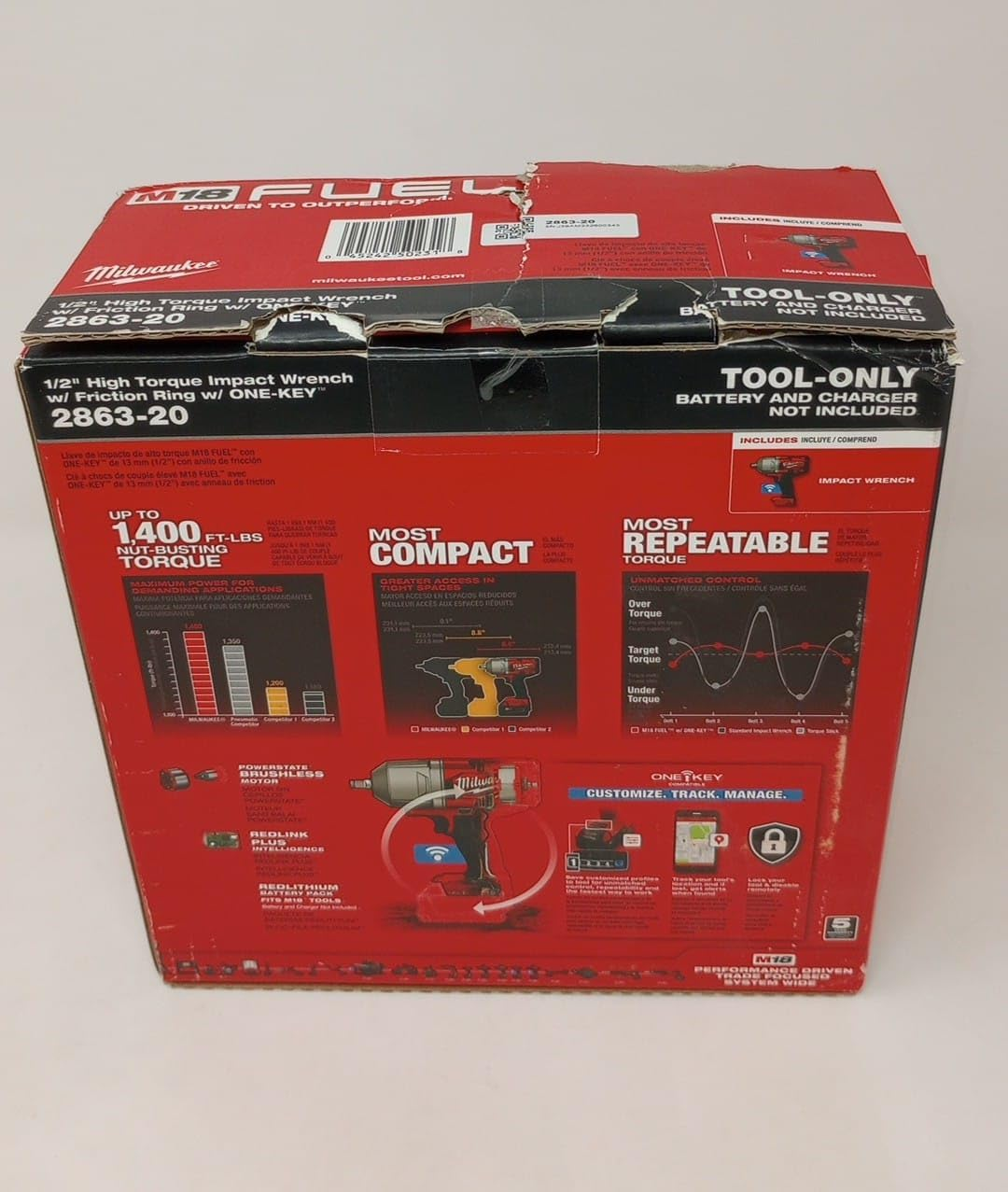 Milwaukee M18 Impact Wrench BT 2863-20 New image number 2