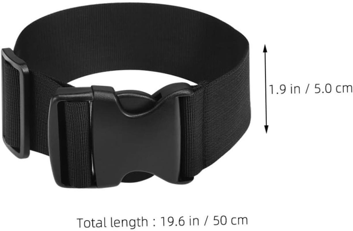 SECFOU 2Pcs Adjustable Buckle Luggage Straps Nylon Securing Bundle Straps for Backpacks Suitcases Camping Wide for Travel Organization image number 6