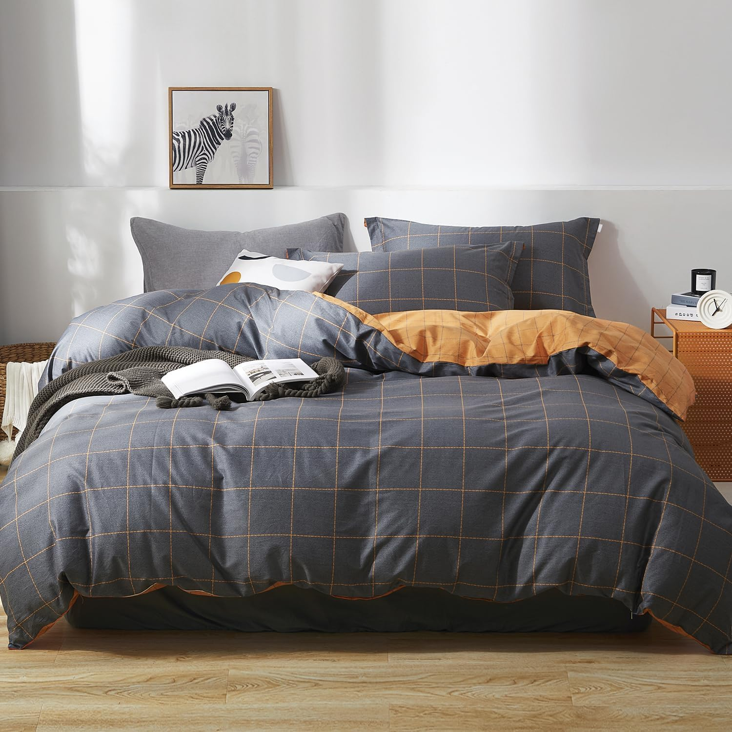 SAPHREAS DESA0424137S 2-Piece Duvet Cover - Bedding Sets 135 X 200 Cm with 1 Pillowcase 80 X 80 Cm 135 X 204 Cm