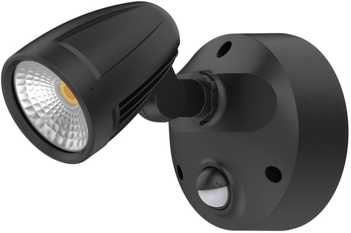 Muro-Max-16S 16W LED Sensor Trio Security Spotlight, Black