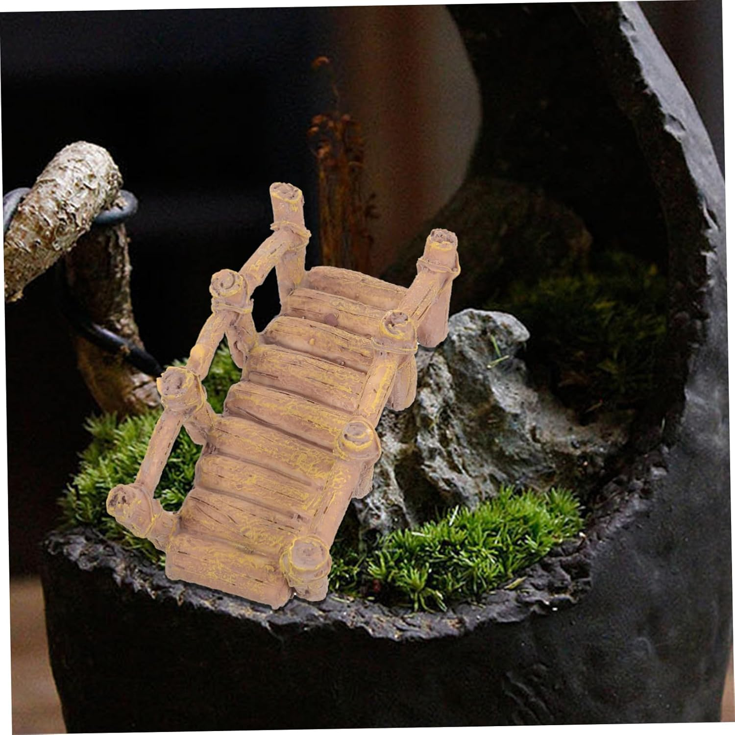 Yardenfun Bridge Decor Miniature Resin Bridge Decoration for Sand Table Figurine for Indoor and Outdoor Use and Safe Material Enhancement image number 1