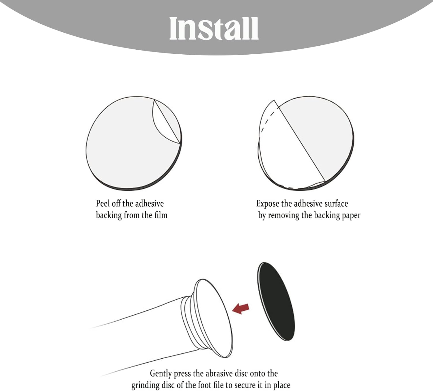 Sandpaper for Electric Callus Remover, 60 Pieces Replacement Sandpaper, Foot Care Pedicure, Professional Sanding Discs for Feet Callus Remover, Pedicure Tools Accessories (100 Mesh)