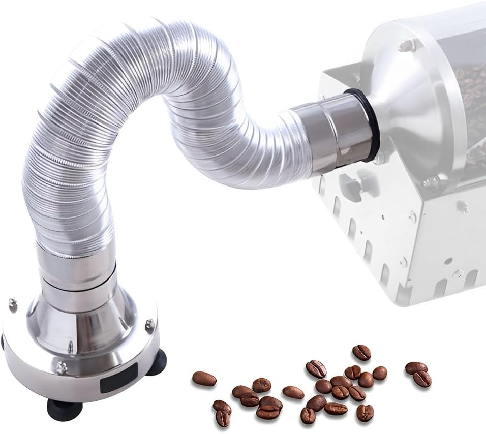 Multifunctional Coffee Smoke Extractor, Electric Coffee Bean Roaster Puff Drawer with Adjustable Camber, Coffee Machine Cleaning Set for Home Kitchen Office image number 2