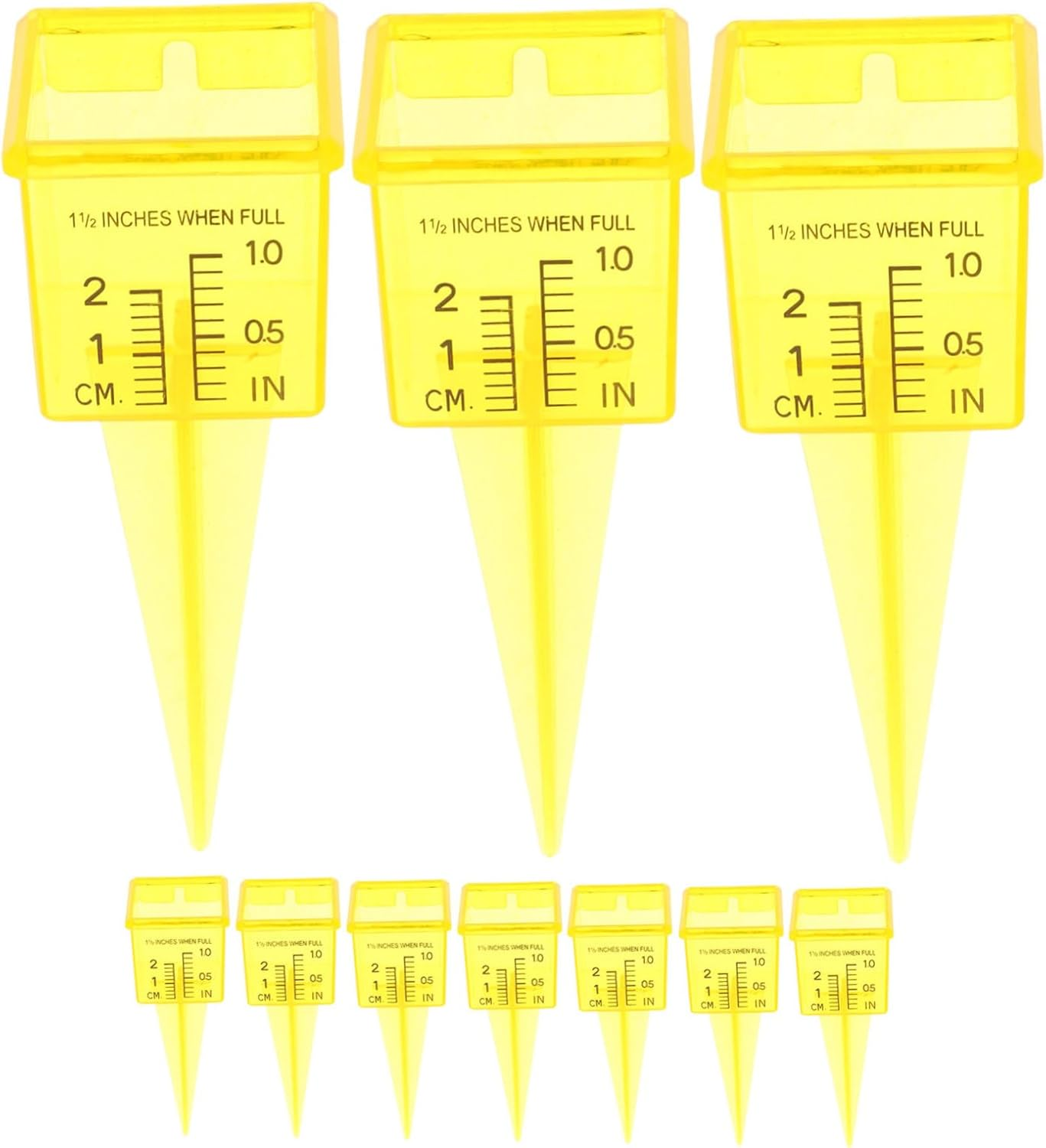 20Pcs Wide Mouth Rain Gauge for Garden Dual Scale Outdoor Water Measuring Tool for Lawn Sprinkler and Rainfall Monitoring Landscape Irrigation image number 6
