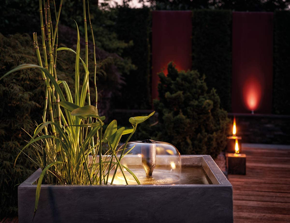 OASE 70234 Filtral UVC Clarifier 3000, Suitable for Ponds up to 3 M&sup3;, Underwater Filter, Pond Clarifier, Water Feature Includes 3 Fountain Attachments for Various Water Feature Variations, Black