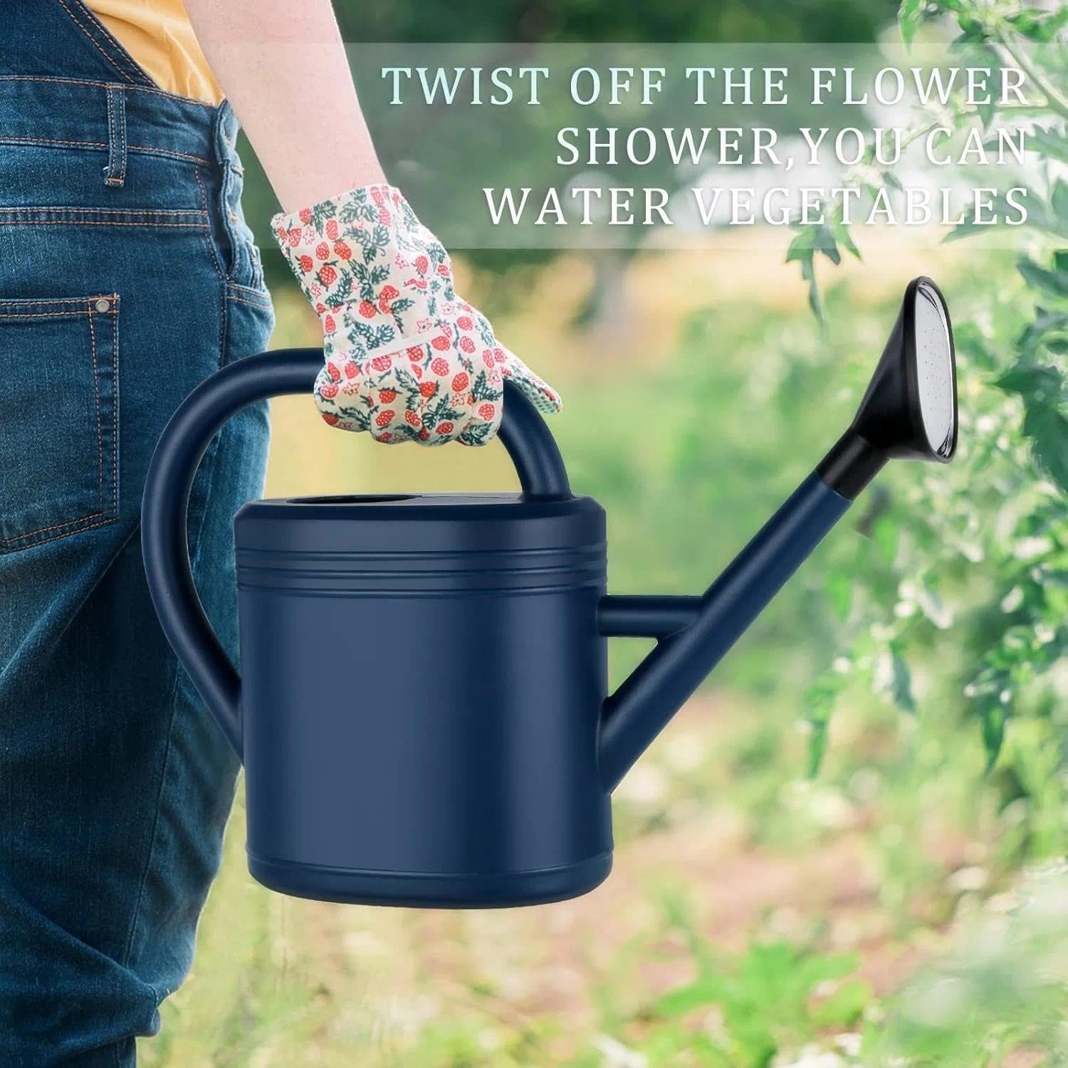 Watering Can for Indoor and Outdoor Plants, 1-Gallon Capacity, Durable, with Detachable Nozzle, High-Quality Polymers for Easy Plant Watering, Ruibex image number 3