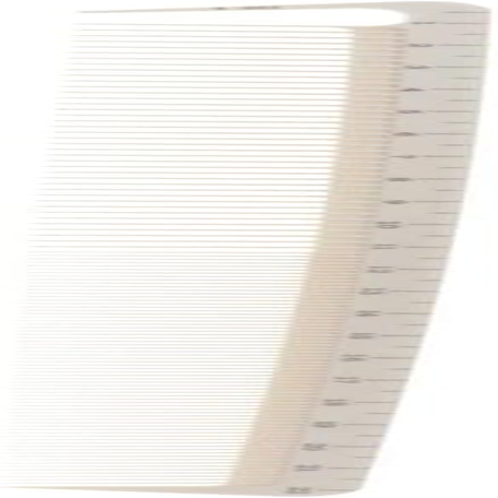 Zalati Hair Comb with Ruler Scale Measurements 2-In-1 Comb for Salon Haircutting -K002 image number 6