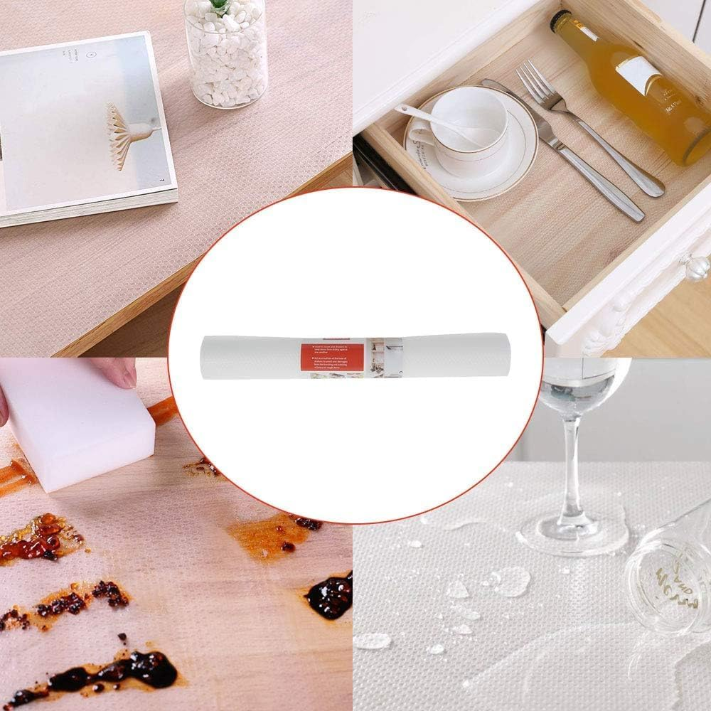 WADY Shelf Liner Non Adhesive Drawer Liner, Kitchen Cabinet Liner, Cabinet Liners for Shelves, Shelf Liners for Kitchen Cabinets Non-Adhesive, for Cupboard, Pantry Shelves, Bathroom (45X500Cm) image number 3