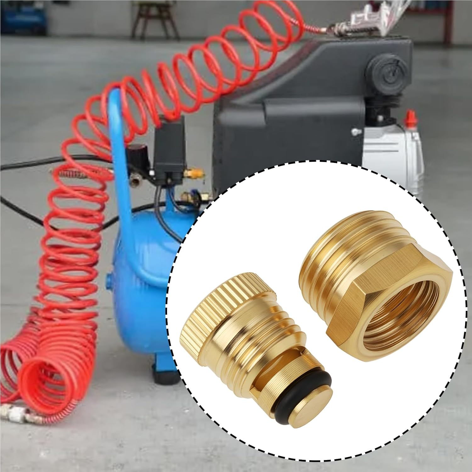 Be in Your Mind 8Pcs Brass Drain Valve G1/4 Male Thread Water Drain Valve for Air Compressor image number 3