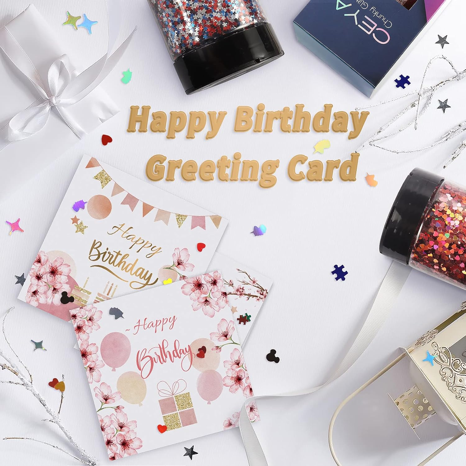 Ceya Holographic Mickay Mouse 4Mm Confetti Glitter,4.4Oz/ 125G Laser Silver Chunky Glitter Resin Sparkle Flakes Iridescent Nail Sequins for Crafts Resin, Slime, Home DIY, Birthday Party, Wedding Decor image number 3