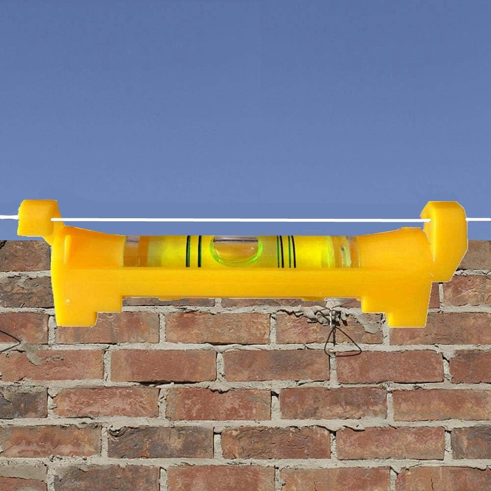 6X Hanging Bubble Line Level for Building Trades, Engineering, Surveying, Metalworking and Other Equipment Measure (Yellow - 6 Pack)