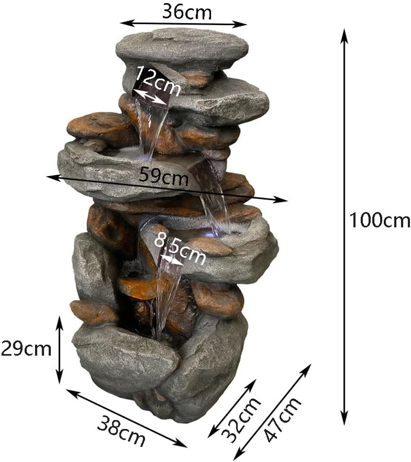 Generic Rainforest Rock Water Fountain image number 5