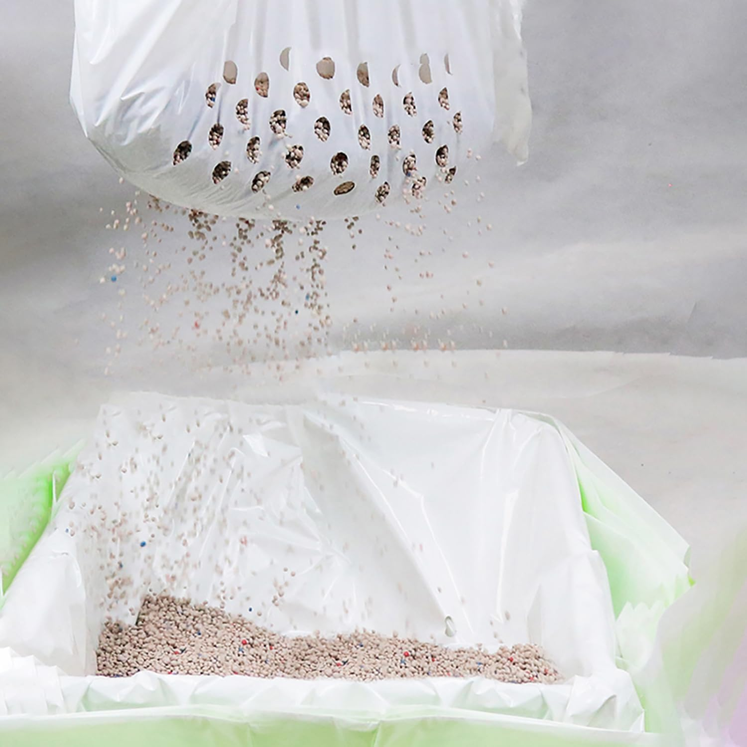 Cat Litter Filter Bag Drawstring Litter Sifting Liners Kit Waste Litter Box Liners Type 1 & S