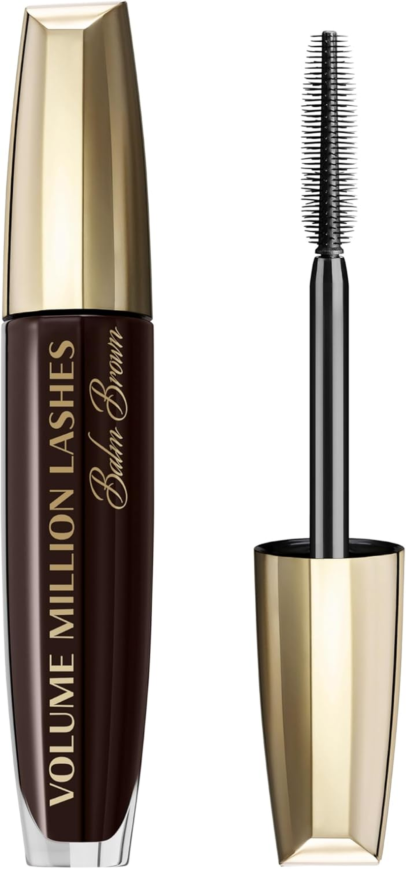 L'Or&eacute;al Paris Mascara, Brown Mascara for Extra Definition, Extra Volume and Extra Care, Volume Million Lashes Balm Brown, No. 01 Brown, 1 X 8.6 Ml