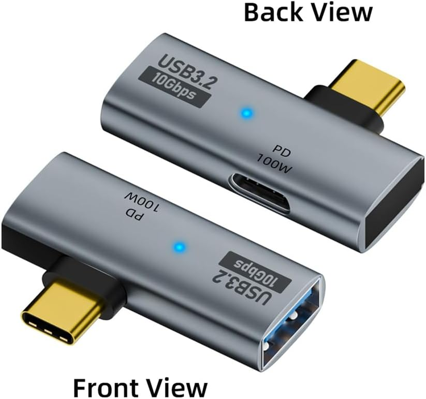 Xiwai 2-In-1 USB-C Type-C to USB 3.0 Female Power Adapter with 100W Charging Port 10Gbps OTG Converter Laptop Tablet Phone image number 4