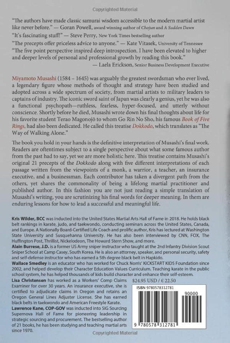 Musashi'S Dokkodo (The Way of Walking Alone): Half Crazy, Half Genius--Finding Modern Meaning in the Sword Saint'S Last Words image number 1